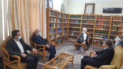 وزیر بهداشت با آیت الله العظمی مكارم شیرازی دیدار نمود